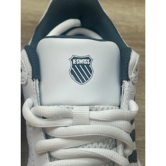 K-Swiss Kids Court Express 2 Tennis Shoes White/Stargazer/Neon - Big Kid Size 6 - Picture 4 of 13